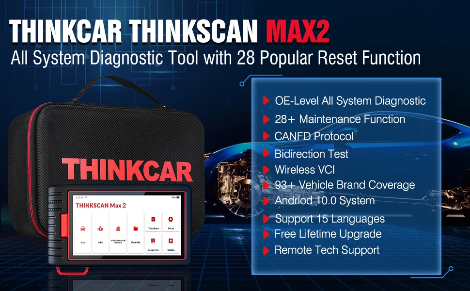 THINKCAR Thinkscan Max 2 visión general