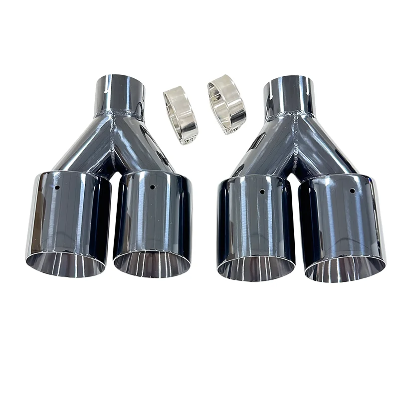 Tubo de escape de acero inoxidable doble salida con puntas - imagen 2
