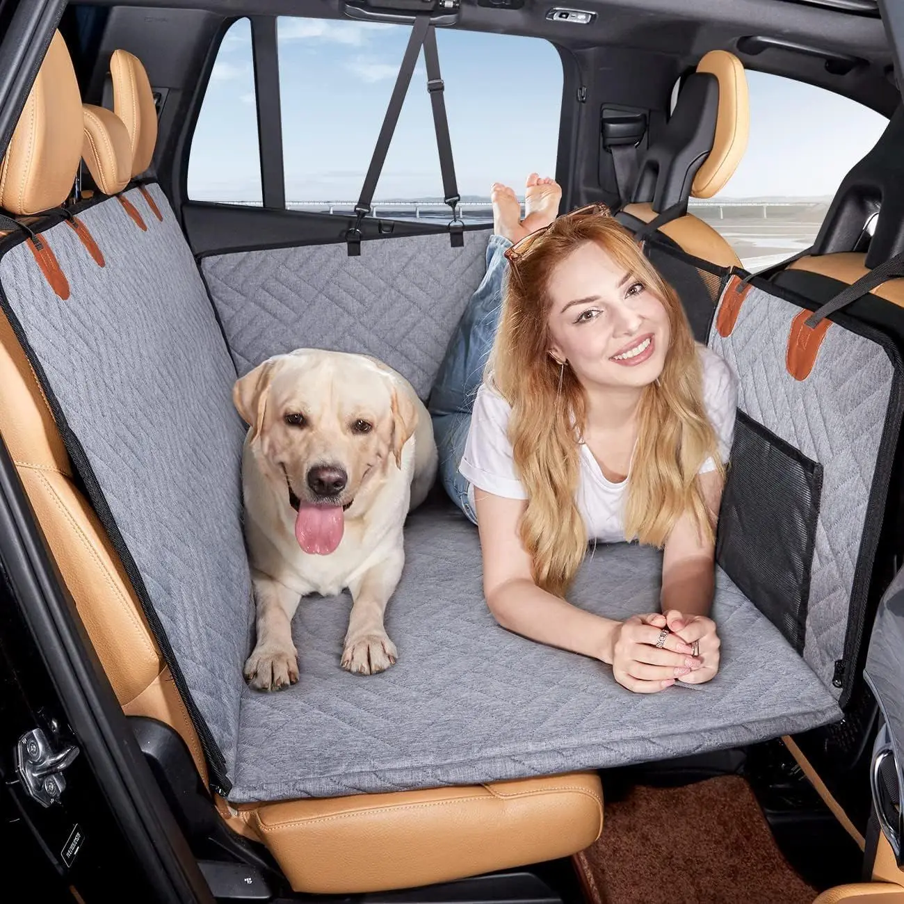 Protector de asiento trasero para perros y mascotas – 2024 diseño - imagen 4