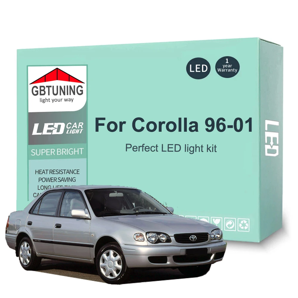 Kit bombillas LED Canbus interior Toyota Corolla AE110 1996-2001