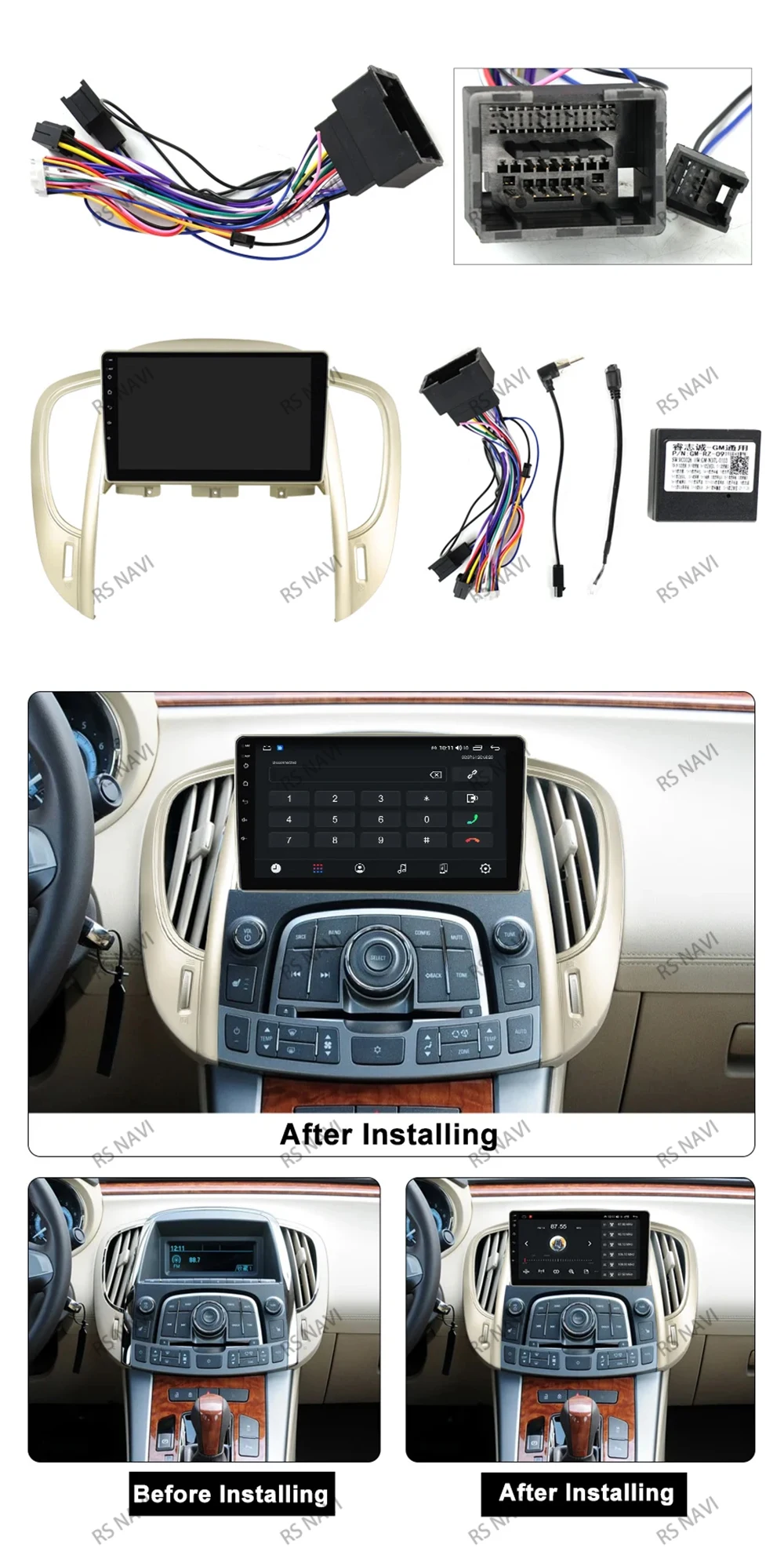 Autoradio Android 15 2DIN para Buick LaCrosse