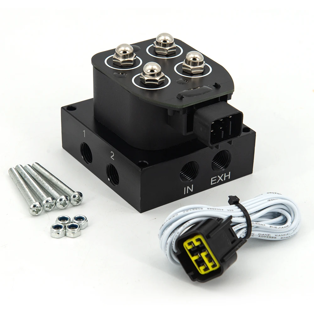 Electroválvula de 12 V para suspensión neumática con roscas NPT - imagen 4