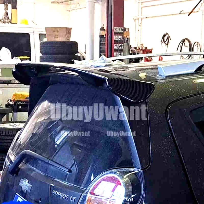 Alerón trasero de techo ABS negro brillo para Chevrolet Spark hatchback - imagen 2