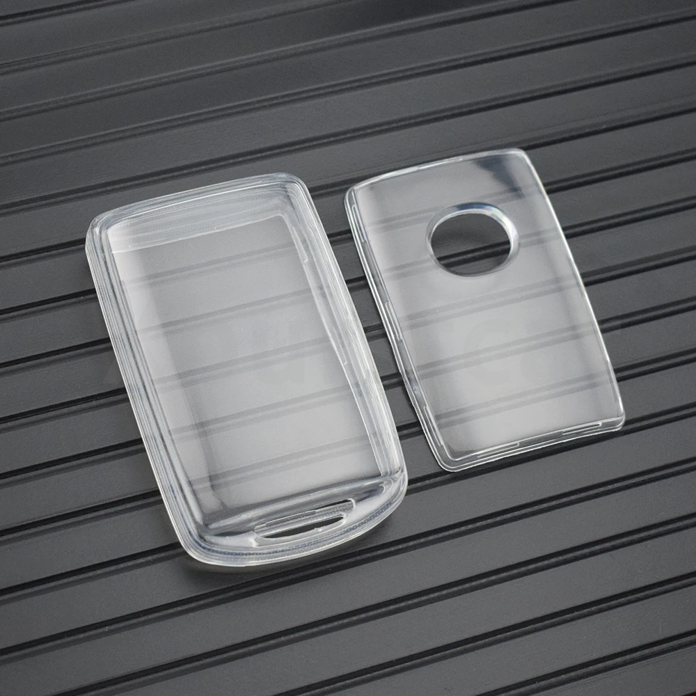 Vista lateral de la funda para llave de coche