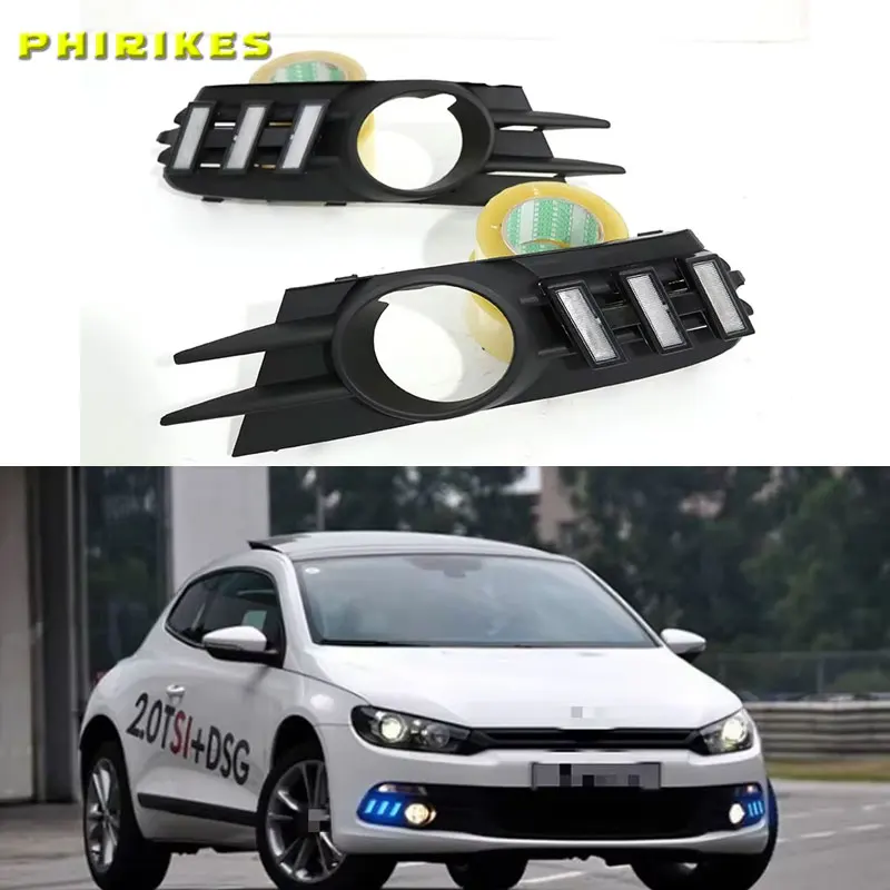 Luces diurnas LED con antiniebla e intermitente para VW Scirocco R