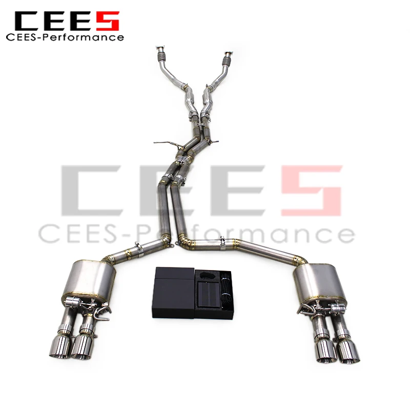 Escape cat-back CEES con válvulas para Audi S4/S5 B8 3.0 T - imagen 2