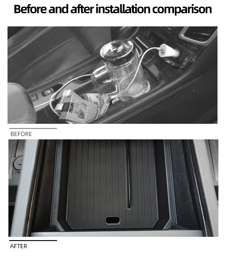 Caja superior de almacenamiento para gafas en Tesla