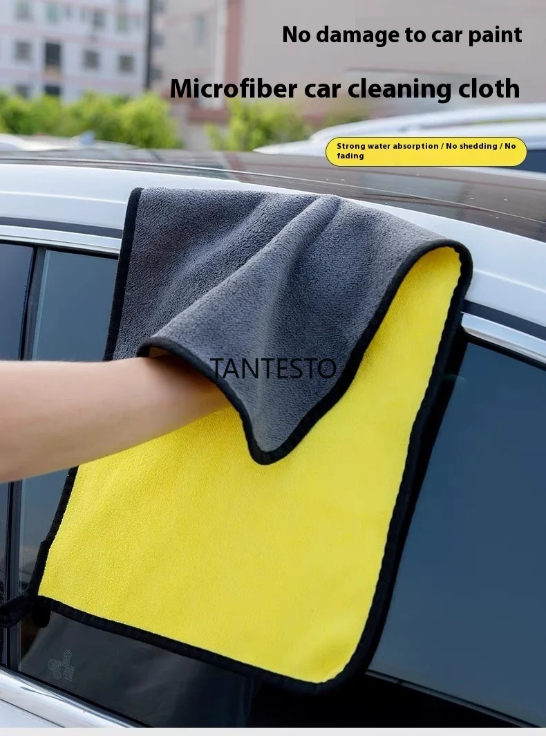 Toalla microfibra detailing 600 GSM para coche – absorbente sin marcas - imagen 5
