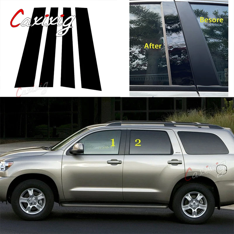 Embellecedores de pilar cromados exterior Toyota Sequoia 2008-2020