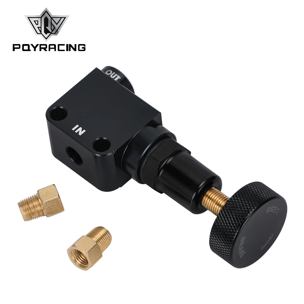 Válvula repartidora de frenada ajustable con regulador 1/8 NPT