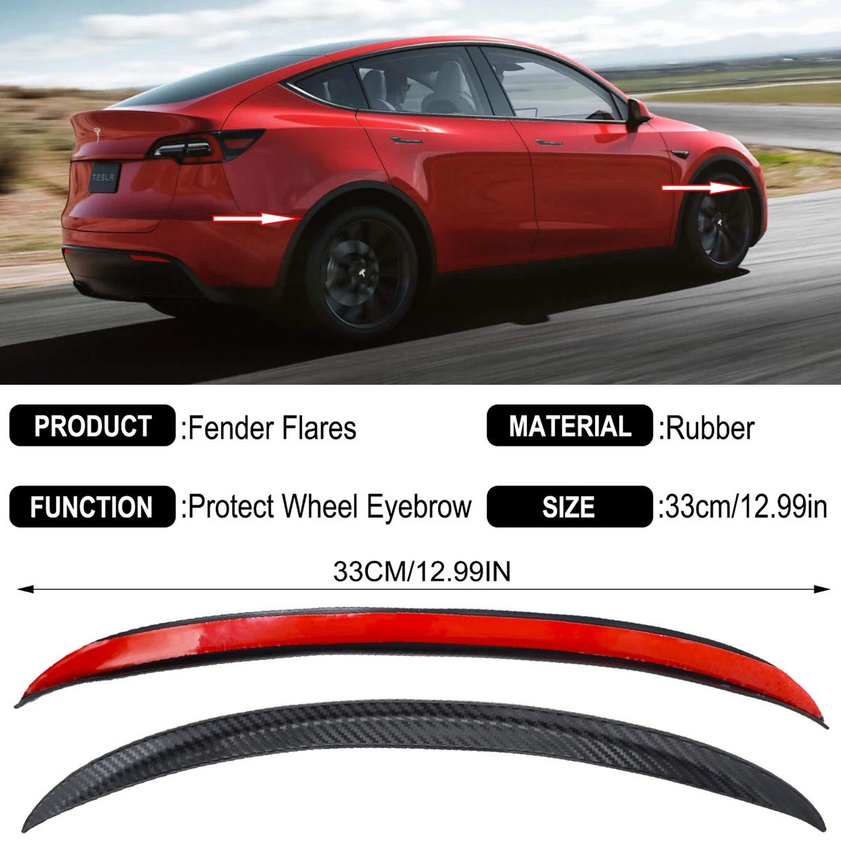 Guardabarros antiproyecciones para Tesla Model 3 y Y - imagen 4