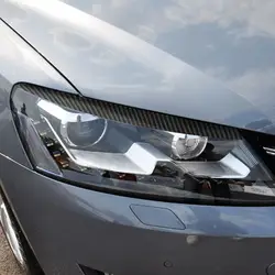 Párpados para faros efecto carbono para VW Passat B7 2011-2015