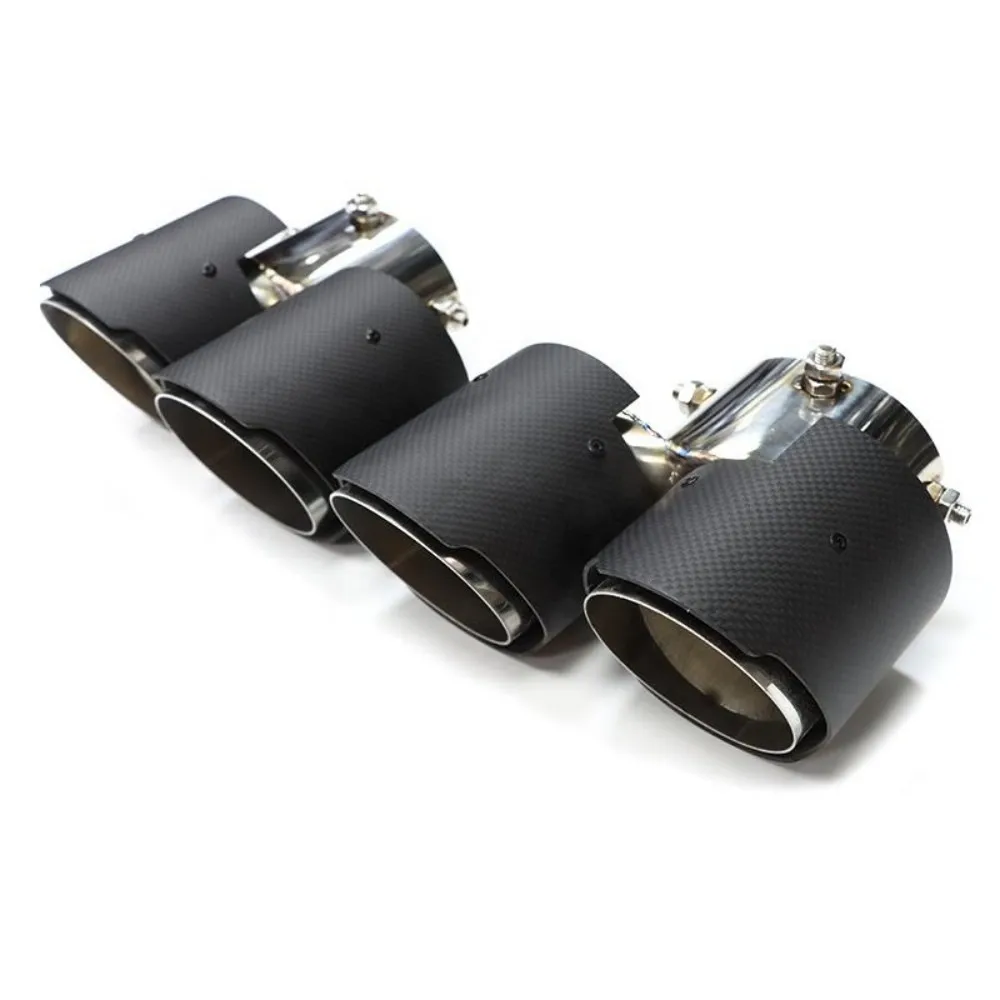 Punta escape fibra carbono para BMW 840i – acero inoxidable - imagen 5
