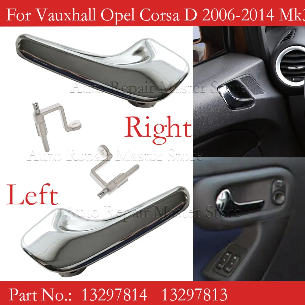 13297813 Manija interior puerta Opel Corsa D