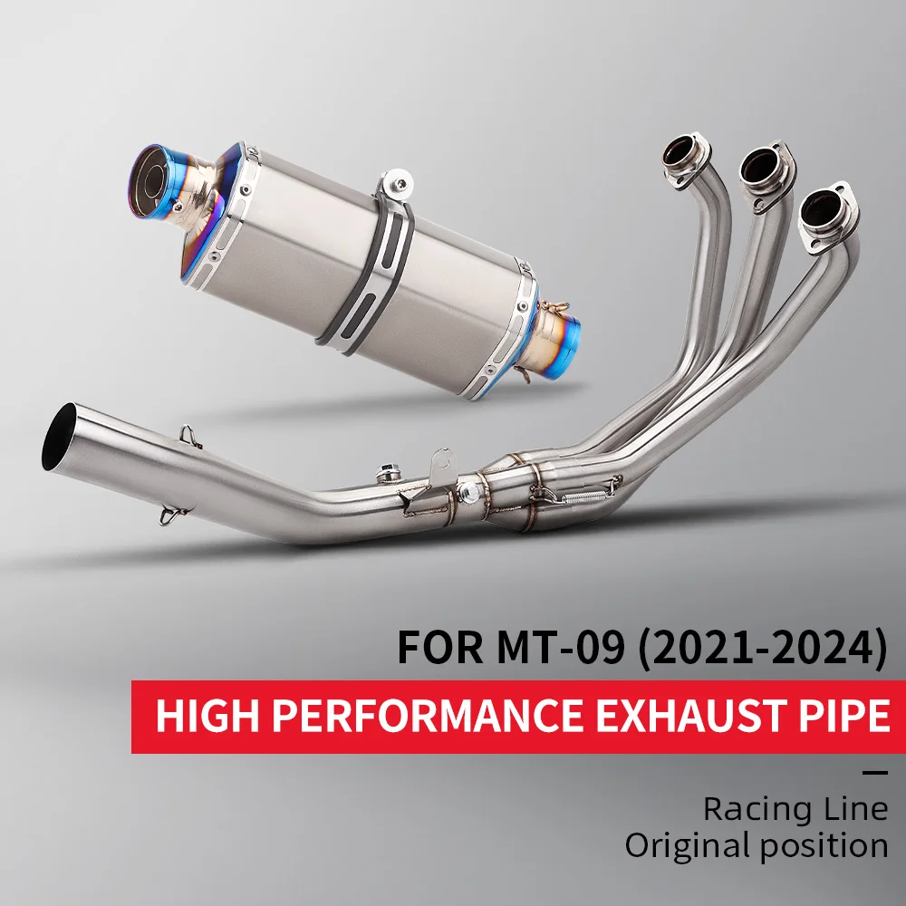 Tubo enlace de escape inox Yamaha MT-09/FZ-09/XSR900 2021-2024