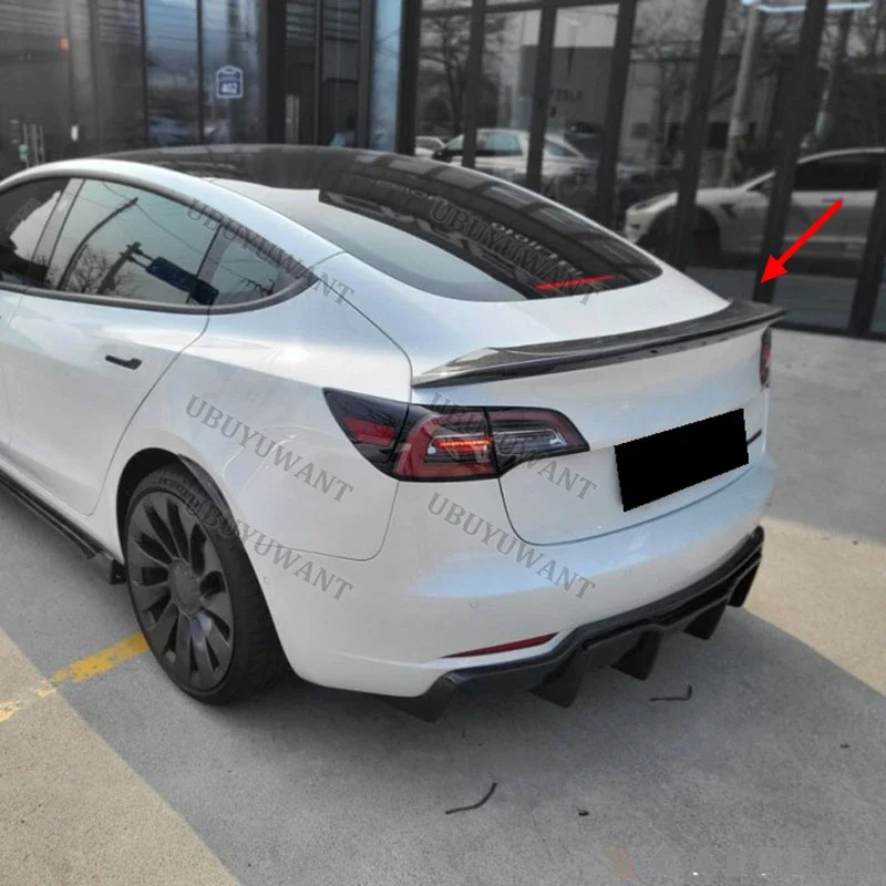 Alerón de labio HighKick fibra carbono – Tesla Model 3 2017-2021 - imagen 4