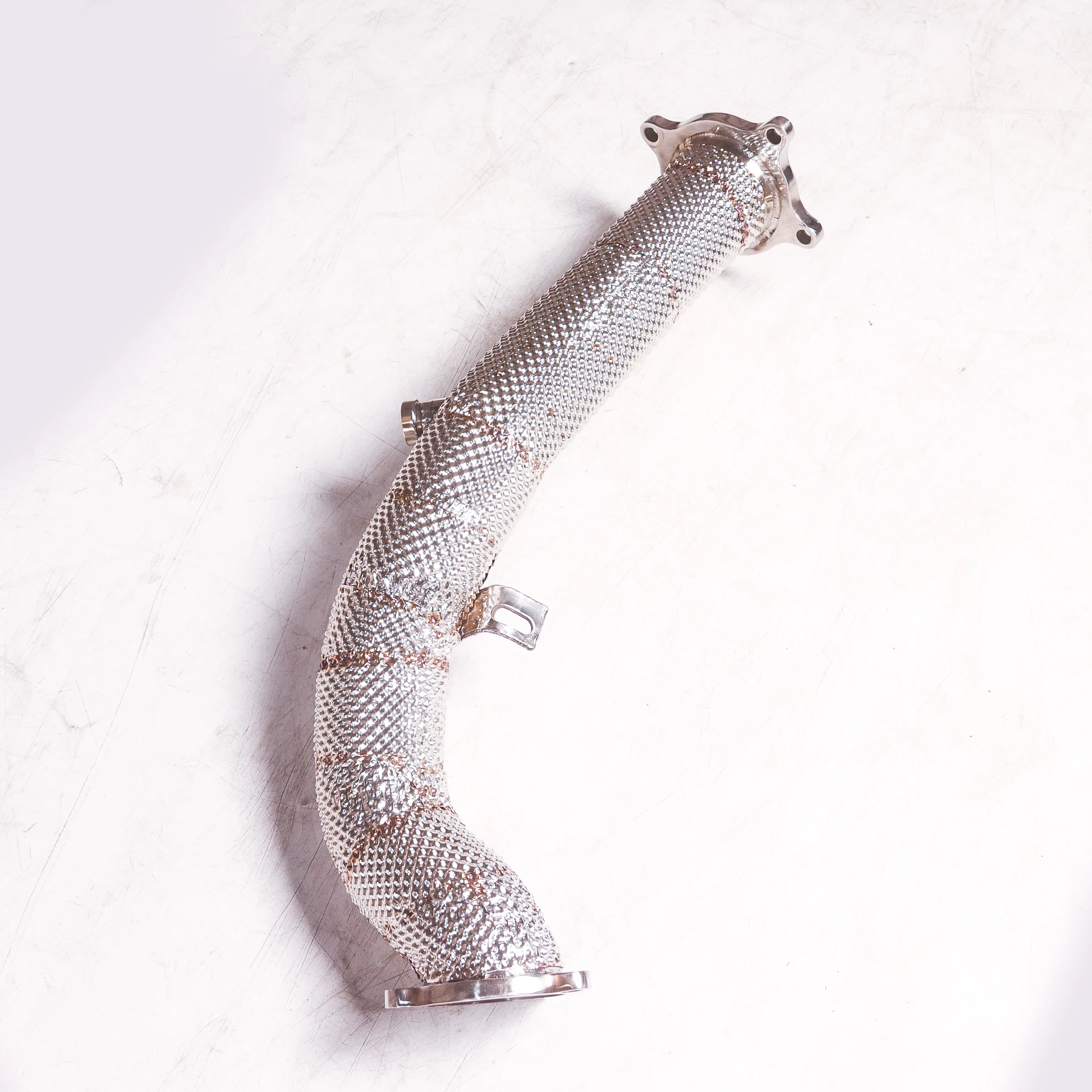 Para el bajante sin gato Audi A4 B8 2.0T 2008-2014 fabricado en acero inoxidable 304, la superficie está tratada con aislamiento térmico. - imagen 5