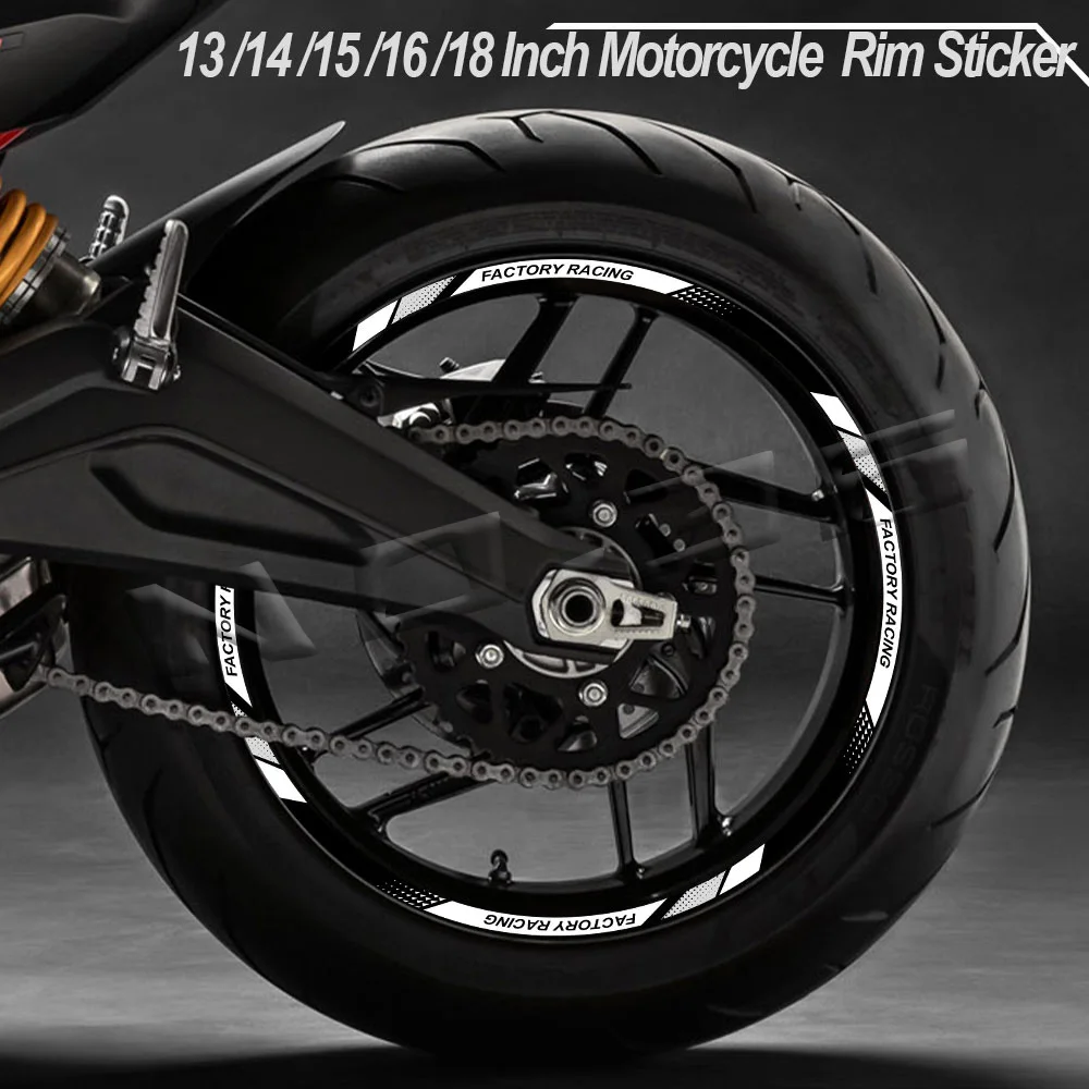 Cinta reflectante para llantas de moto Honda y Yamaha - imagen 4