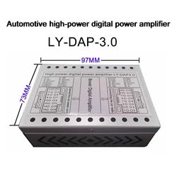 Amplificador digital para coche con pantalla Android