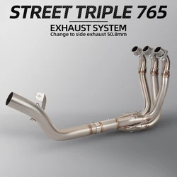 Tubo de enlace medio silenciador escape Triumph Street Triple 765