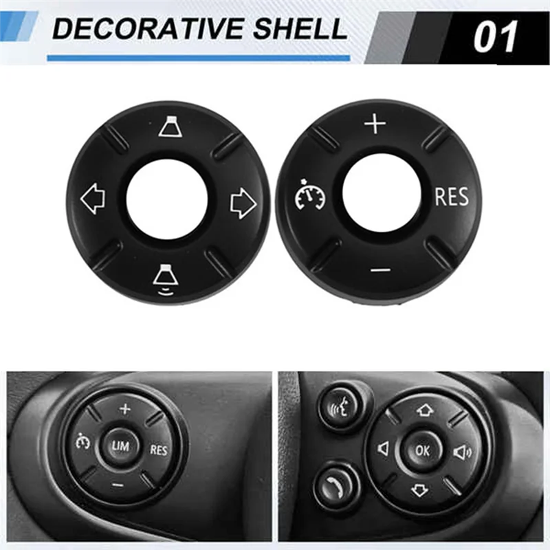 Embellecedor botón regulador velocidad MINI Cooper F55 F56 F57 F60 - imagen 2