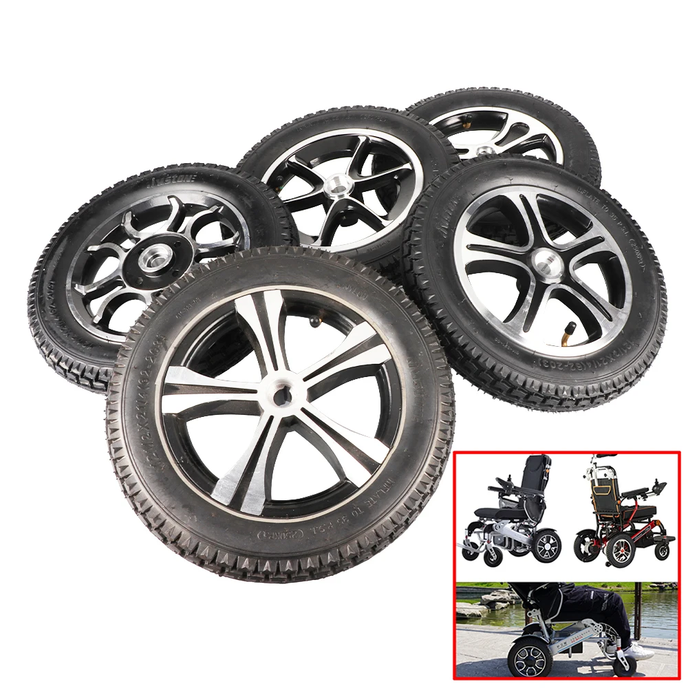 Rueda Trasera Patinete Eléctrico 12" con Neumático y Cubo Chavetero – Silla Ruedas