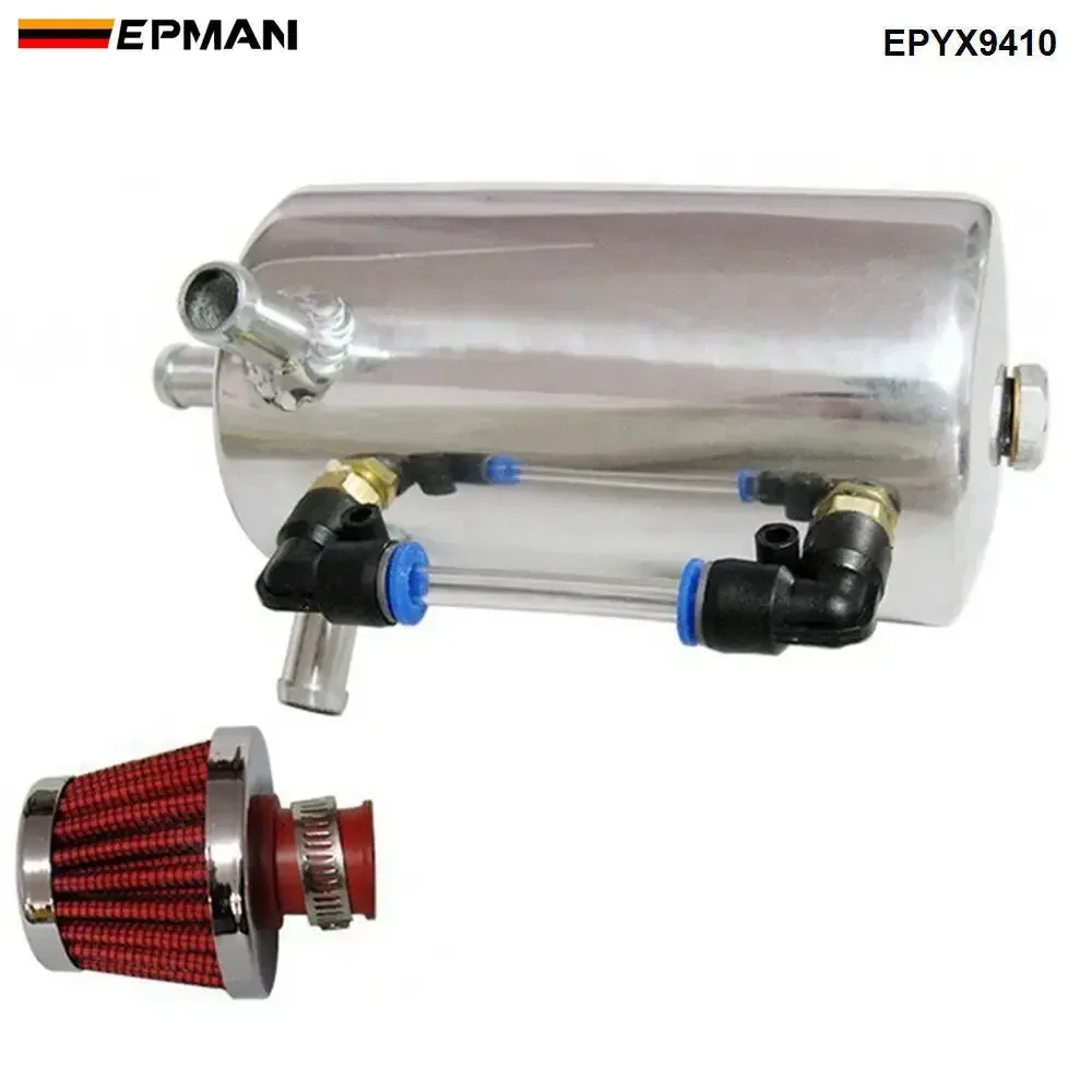EPMAN Tanque de ventilación universal separador de aceite con filtro