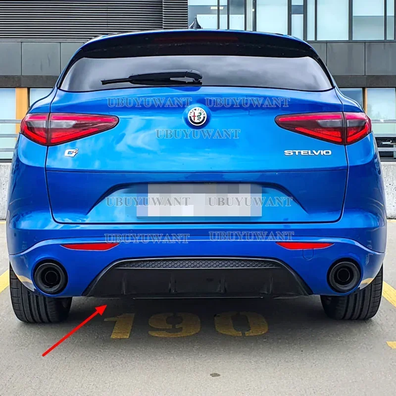 Difusor trasero Alfa Romeo Stelvio 2017-2019 en fibra de carbono - imagen 2