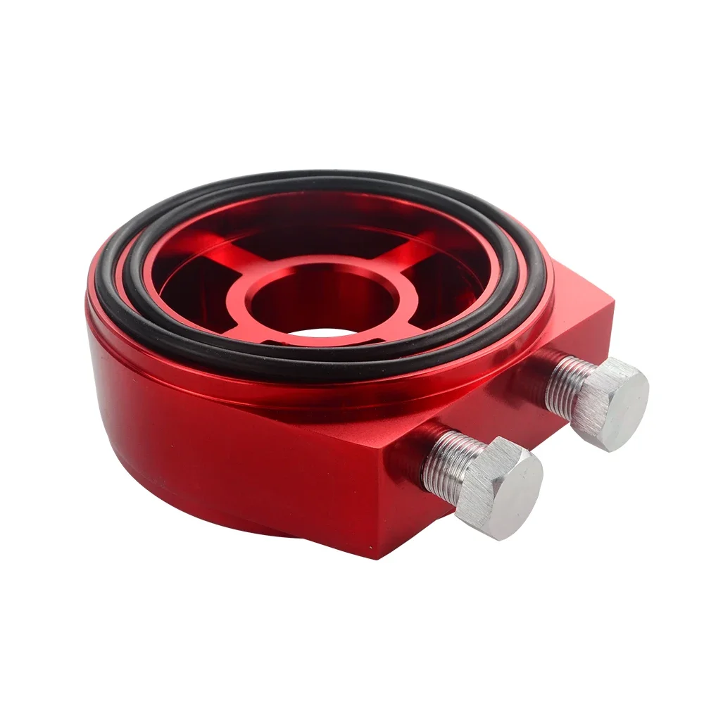Adaptador universal de placa tipo sándwich de enfriador de filtro de aceite JDM: M201.5 y 3/4-16 para piezas automotrices de medidor de automóvil - imagen 5