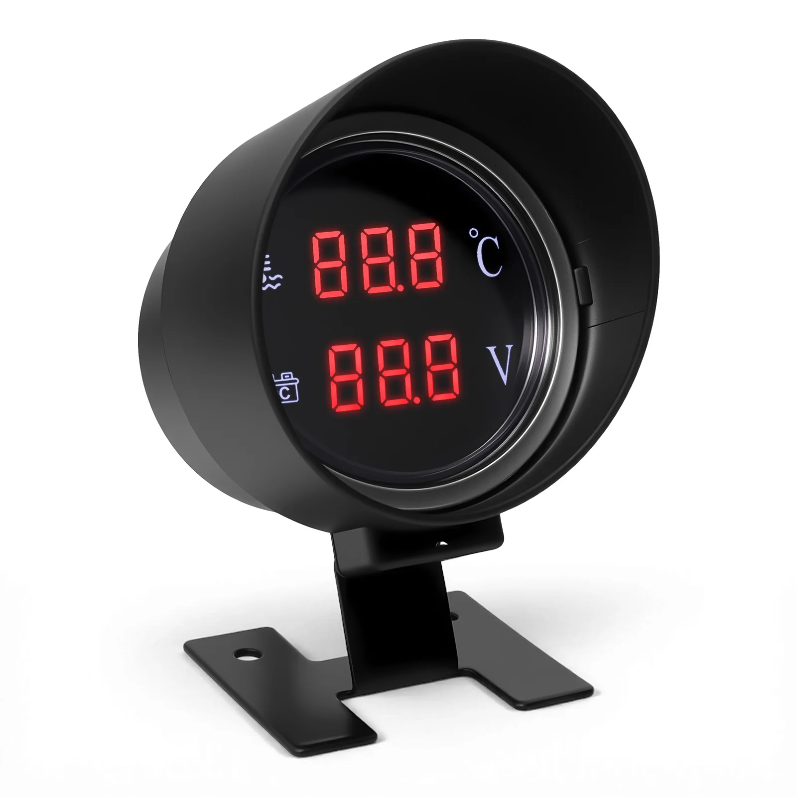 Voltímetro y indicador temperatura agua LCD sensor – coche camión barco - imagen 2