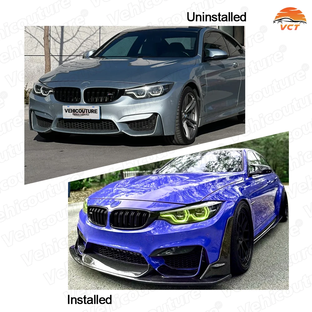 Labio delantero fibra de carbono Estilo Laptor – BMW F80 M3 M4 - imagen 2