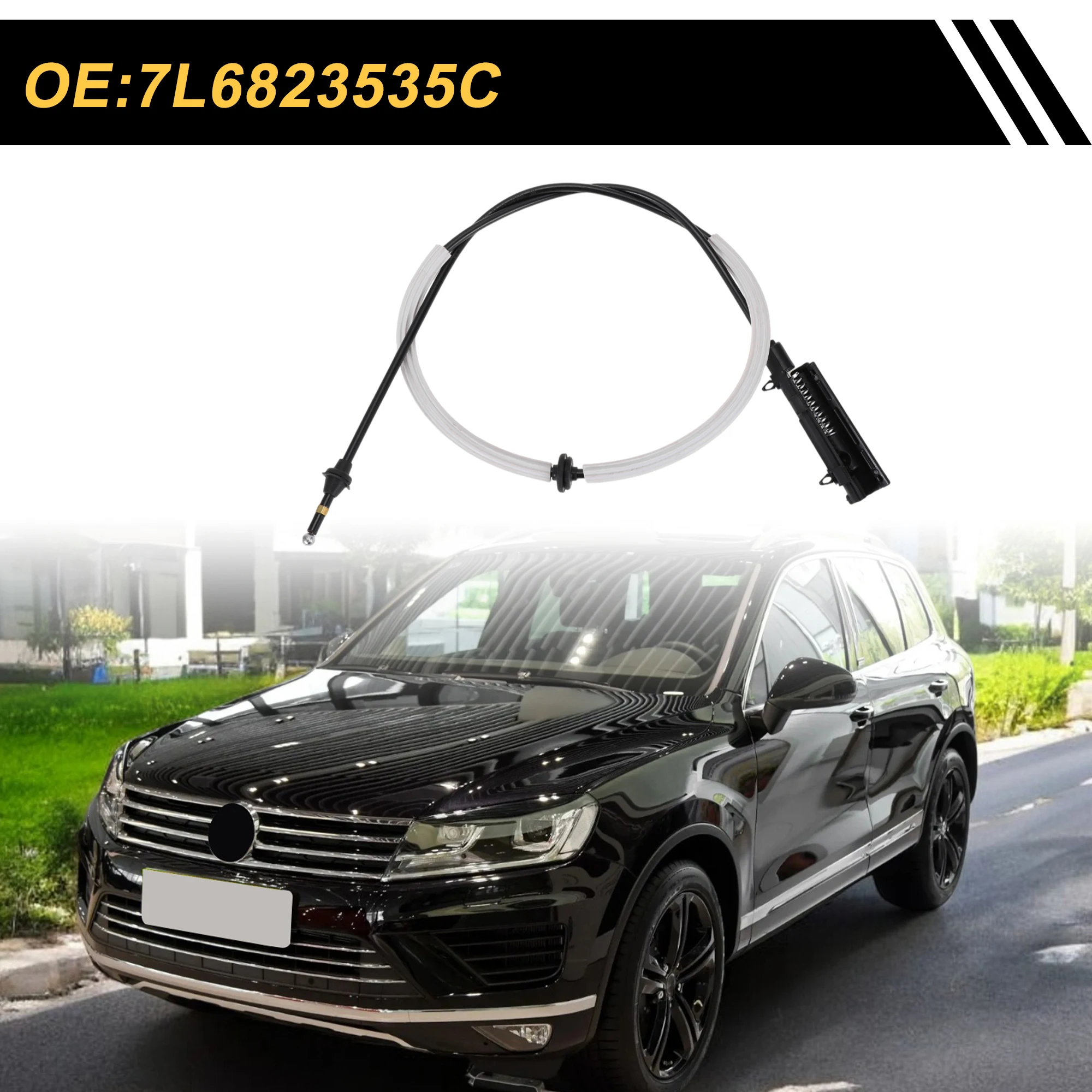 Cable de capó UXCELL para Volkswagen Touareg (2004-2010) - imagen 2