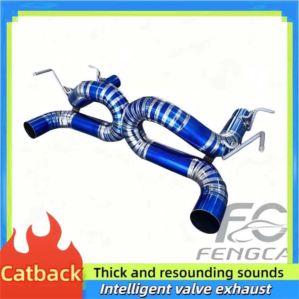 Escape catback de titanio para Ferrari F8 3.9T 2019-2024