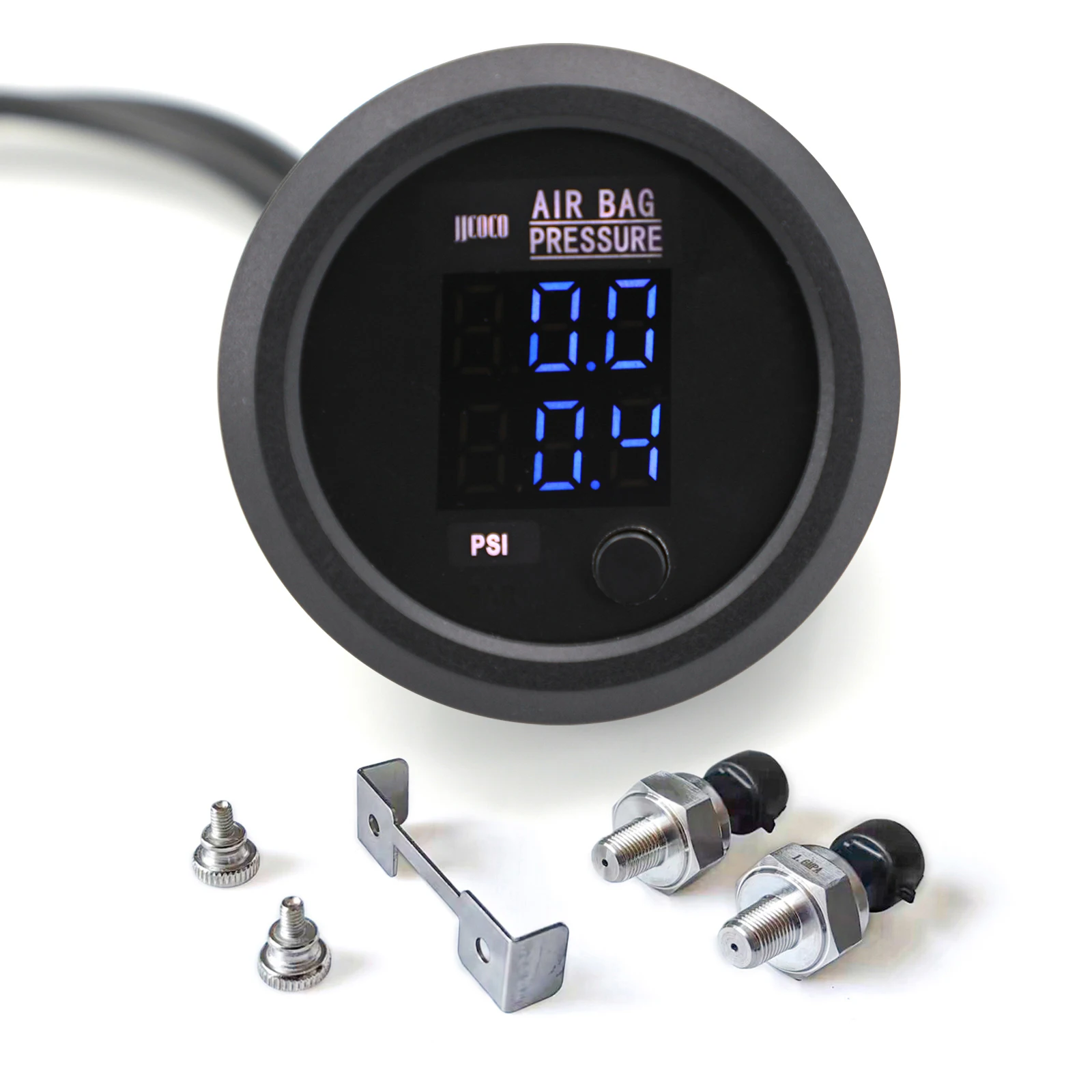 Manómetro presión aire suspensión neumática universal 12V/24V – barra PSI