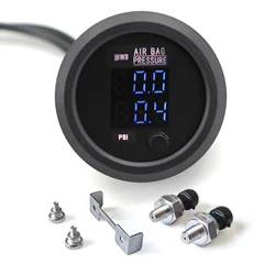 Manómetro presión aire suspensión neumática universal 12V/24V – barra PSI
