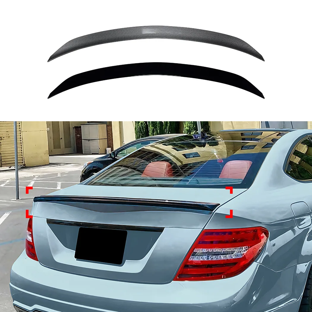 Spoiler negro con acabado de carbono para Mercedes-Benz C Coupé C204