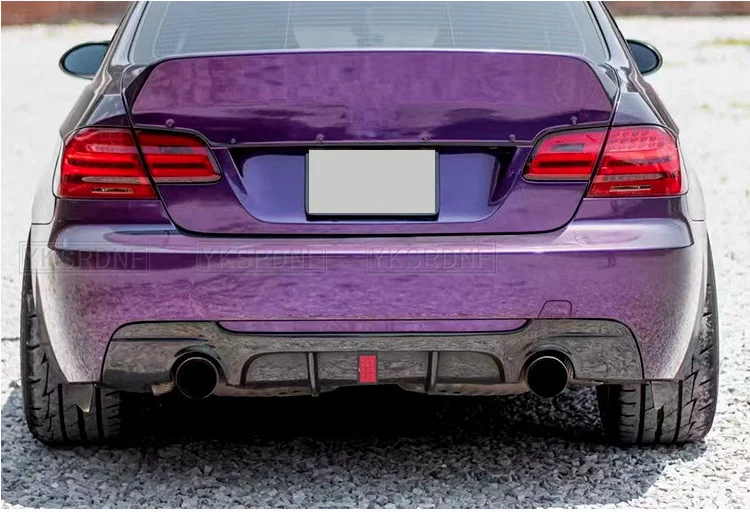 Difusor trasero negro para BMW E92 y E93 con paragolpes M Tech