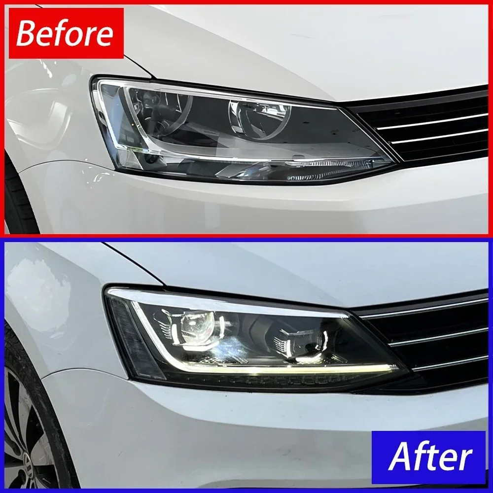 Faros delanteros LED VW Jetta Sagitar 2012-2018 - Kit Proyector Magotan B8 - imagen 4