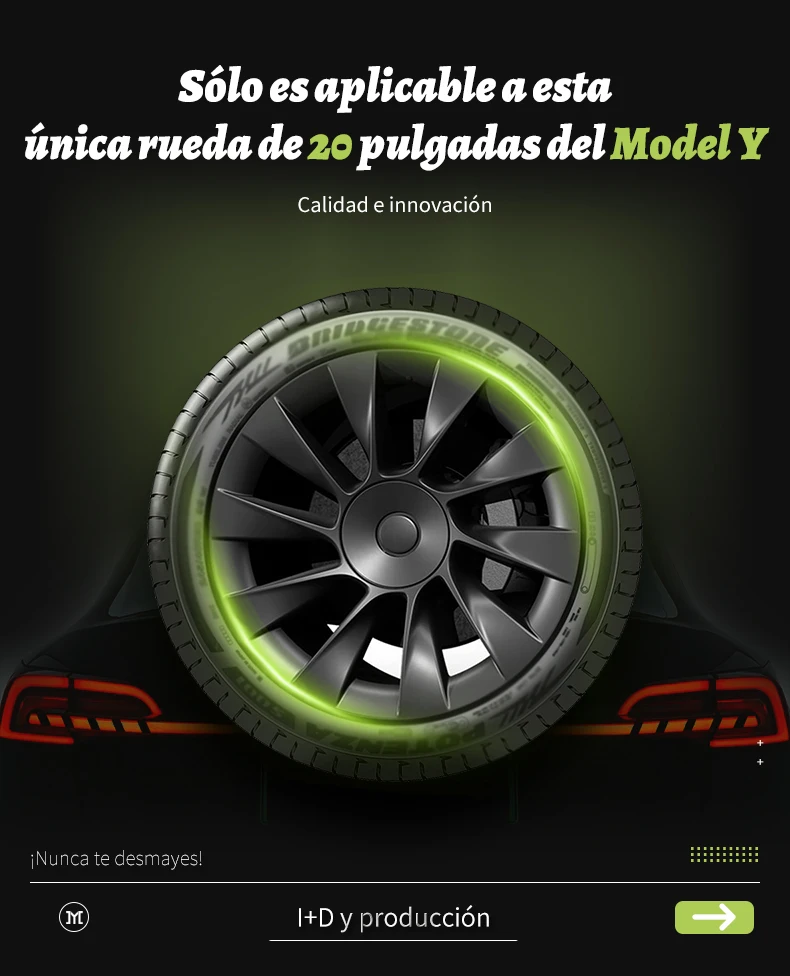 Juego de cuatro cubiertas de llanta para Tesla Model Y