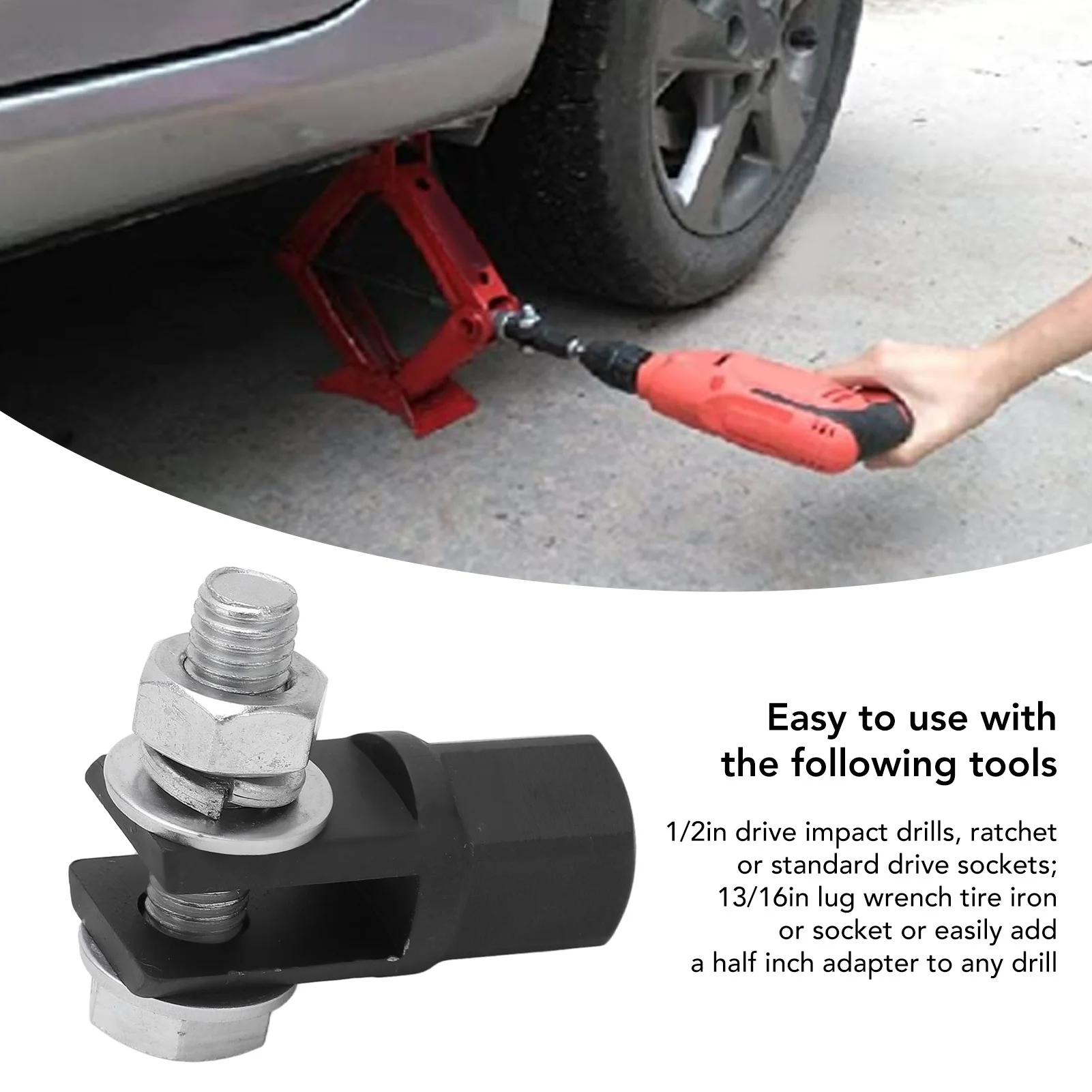 Adaptador reforzado para gato de tijera con accionamiento de 1/2″ - imagen 2