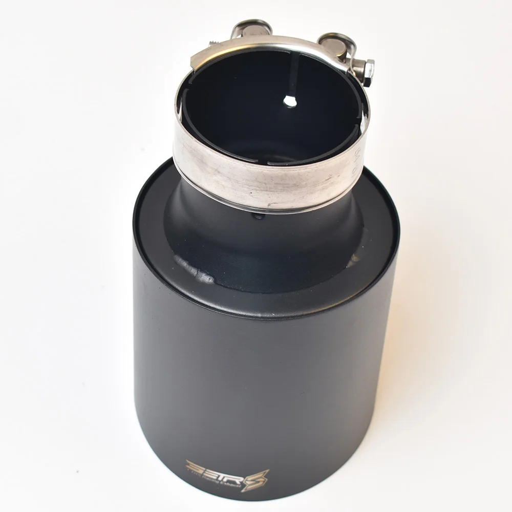 Silenciador aceroinoxidable universal Setrs – escape negro mate - imagen 2