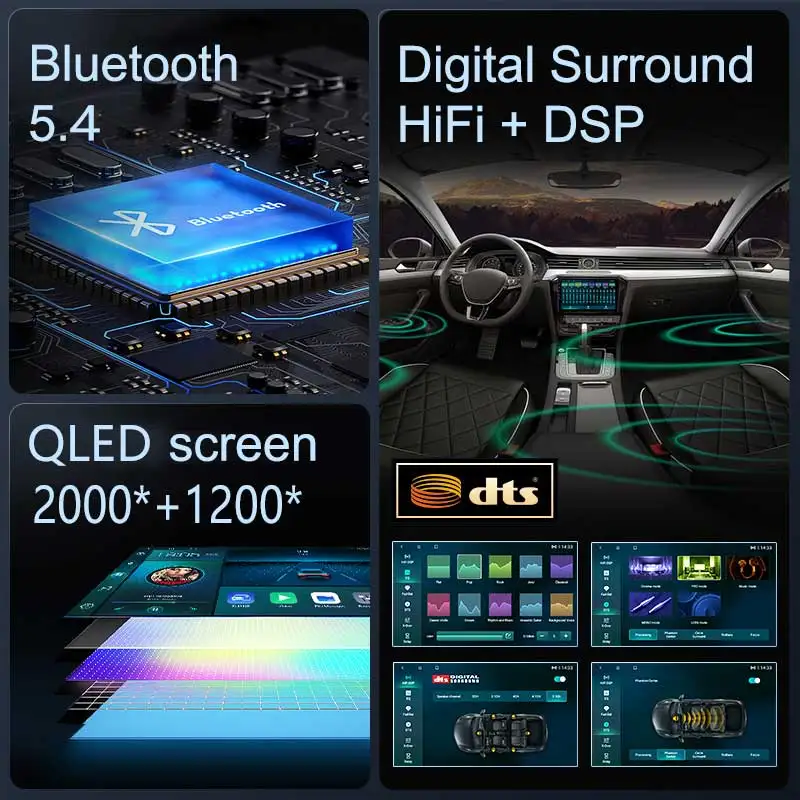 Autoradio 2DIN Android Auto Carplay UAZ Patriot 2012-2016 pantalla 2K GPS - imagen 4