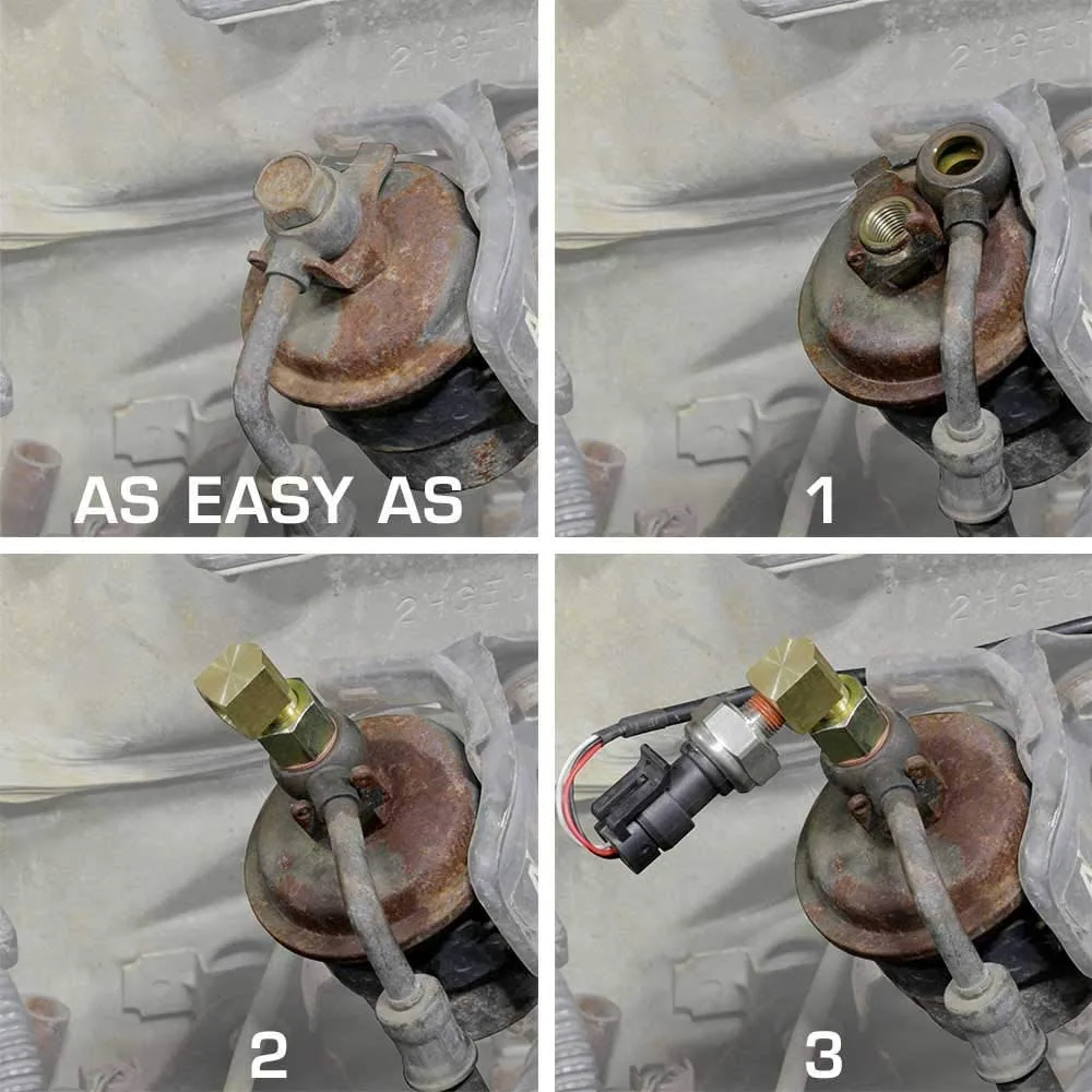 Honda Adaptador banjo M12x1,25 a 1/8 NPT para manómetro de combustible - imagen 2