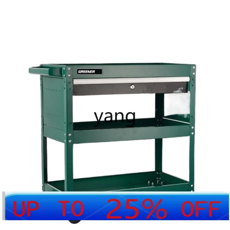 Herramienta de reparación de automóviles LH, carro de piezas multifuncionales de empuje manual de tres capas