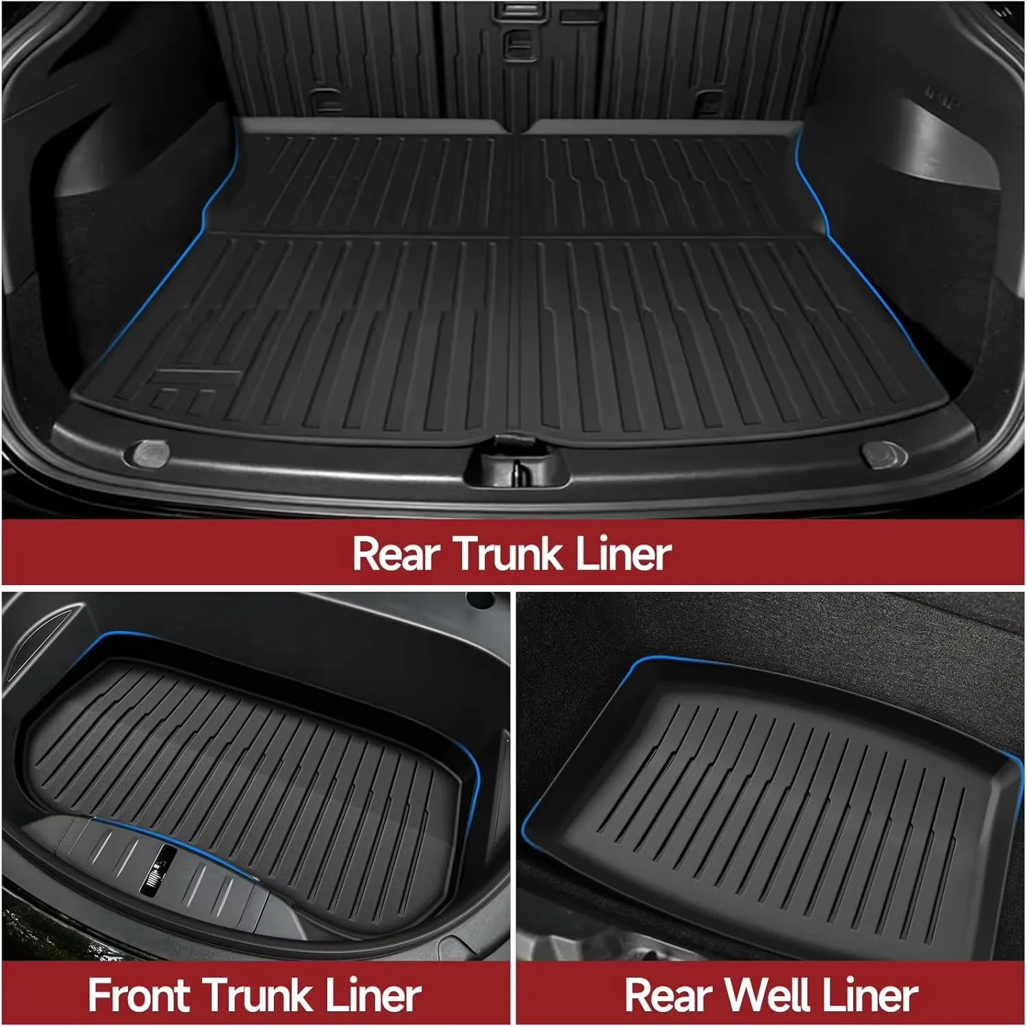 Bandeja de maletero TPE para Tesla Model Y Juniper 2025 - imagen 5
