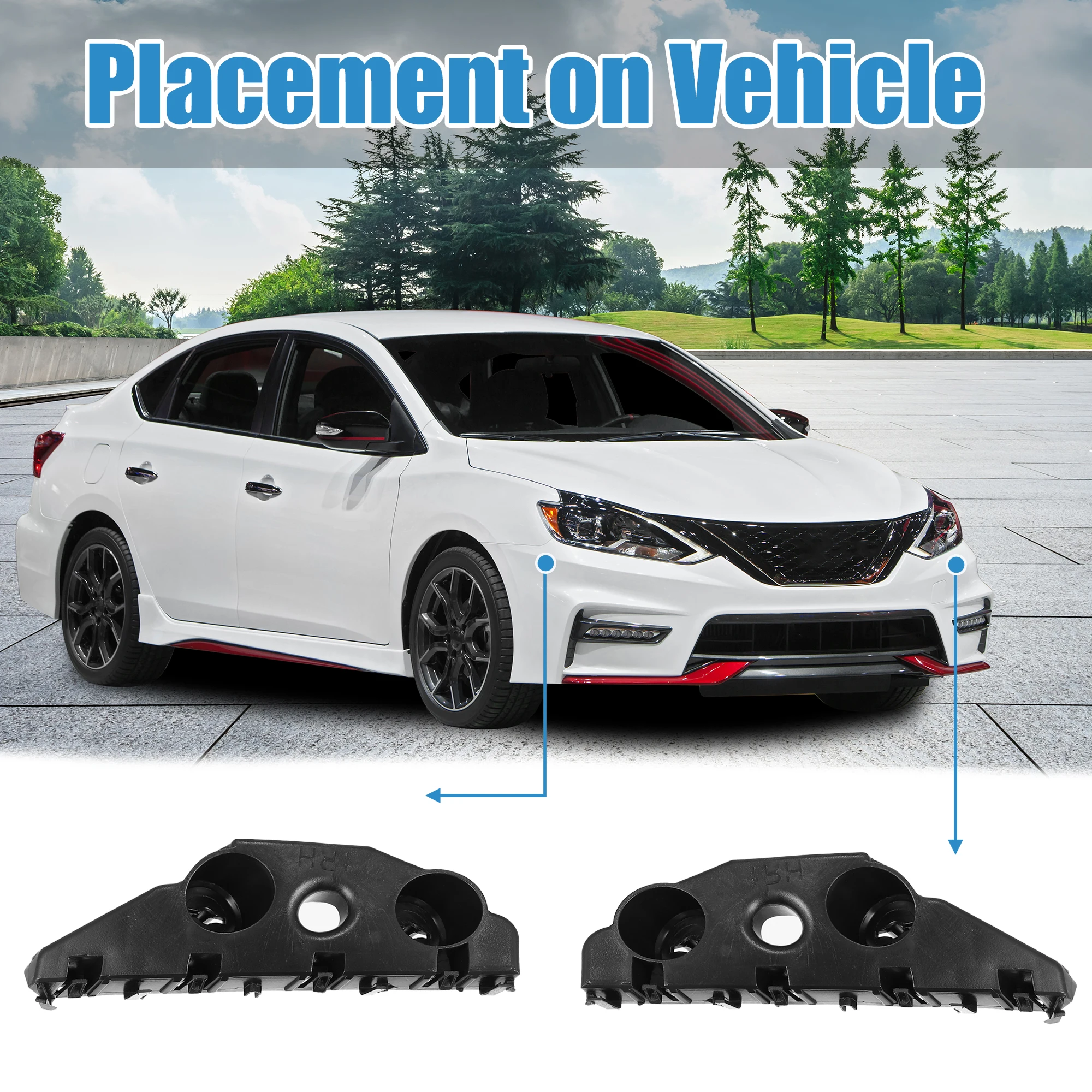 Soporte parachoques Uxcell Nissan Altima 2016-2018 - imagen 3