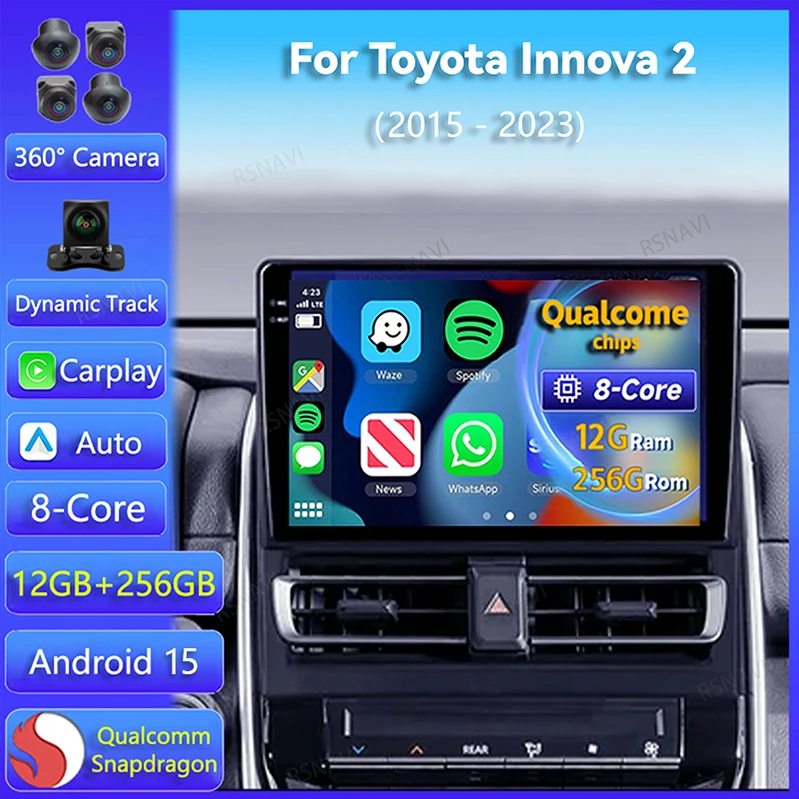 Radio Android 15 para Toyota Innova 2
