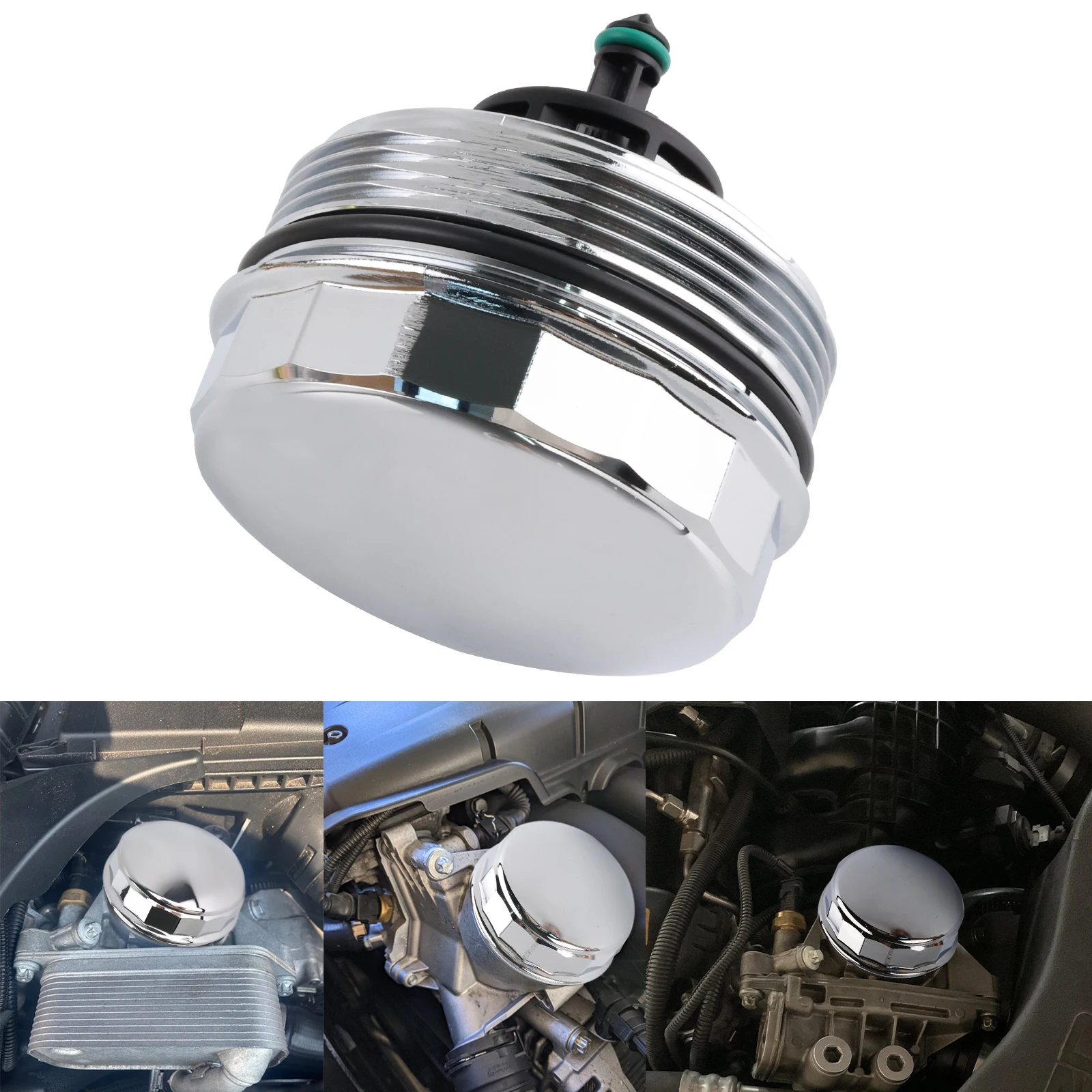 Tapa filtro aceite aluminio BMW 11427525334 – X3 X5 X6 328i 528i - imagen 3