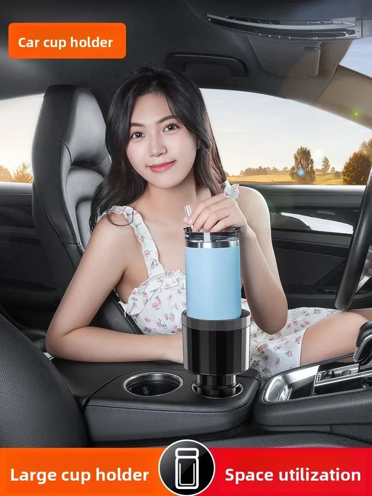 Portavasos coche multifuncional con limitador para vasos y móvil - imagen 3