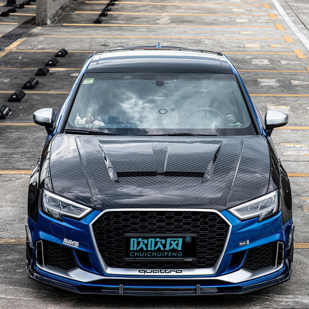 Cubierta capó fibra de carbono para Audi A3 S3 RS3 – Kit carrocería - imagen 5